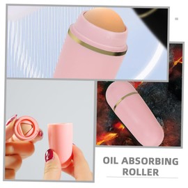 Baluue 2 Pack Volcanic Stone Face Roller Oil Absorbing for Women Facial Skin Care Tool Natural