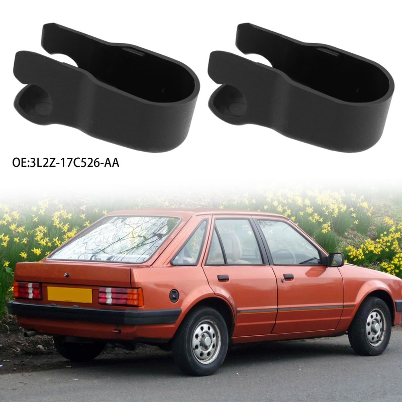 ECSiNG 2 Pcs Car Rear Windshield Wiper Arm Cover Cap