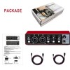 USB Audio Interface, Interface for Recording Music, USB2.0 Studio Equipment