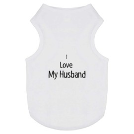 'I Love My Husband' Pet Dog/Cat T-Shirt (PT00124620)