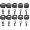 10 Pack Keys for Kubota Mini Excavator, Backhoe, Skid Steer,