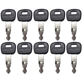10 Pack Keys for Kubota Mini Excavator, Backhoe, Skid Steer, Track Loader RC411-53933, RC461-53930, 459A (10)