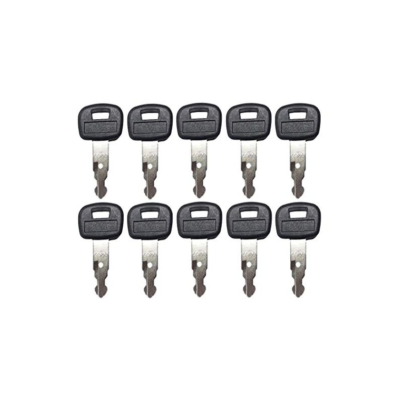 10 Pack Keys for Kubota Mini Excavator, Backhoe, Skid Steer,