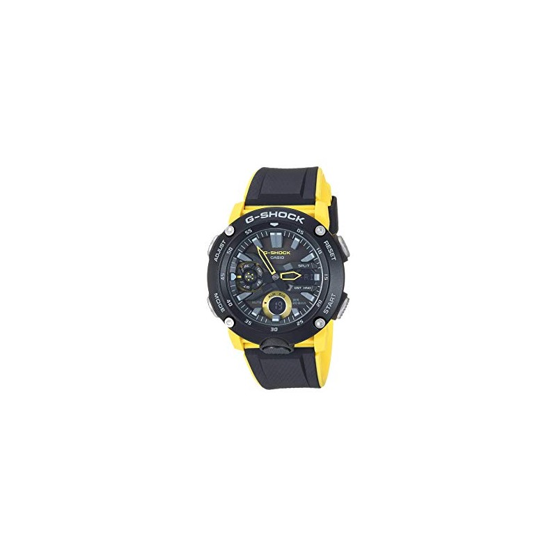 Casio GA2000-1A9 G-Shock Men's Watch Black/Yellow 51.2mm Carbon/Resin