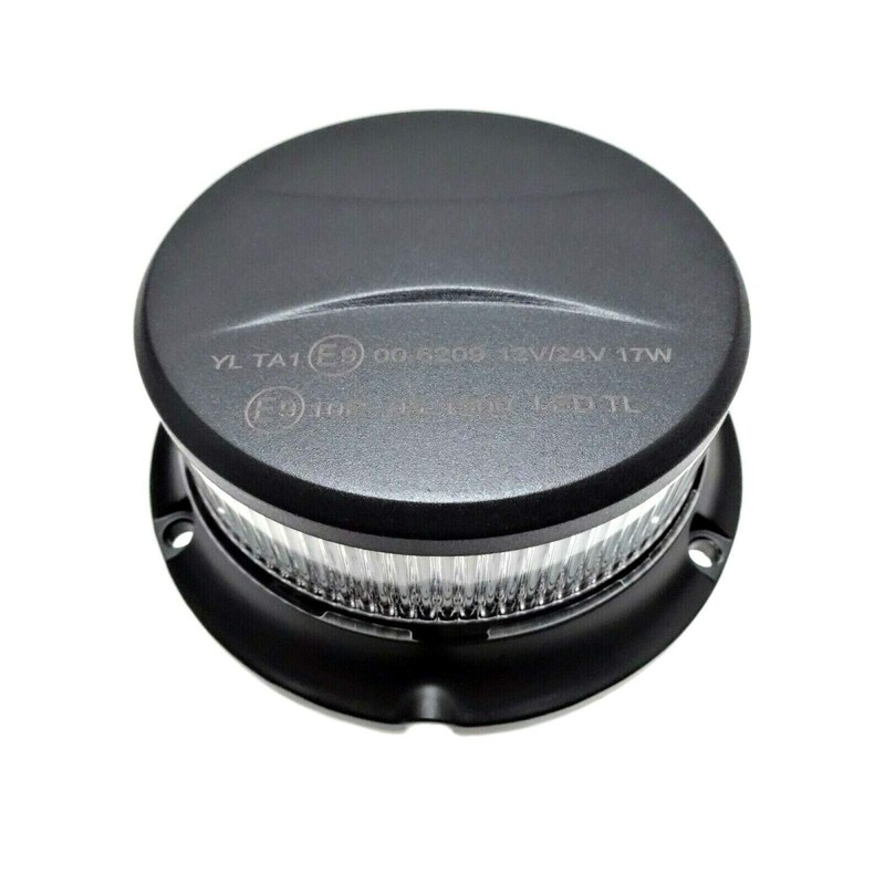 Matel Service Orange White 18 LED Rotating Beacon 3 Flash