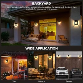 Outdoor LED Solar Wash Wall Lights Color Landscape Walkway Backyard Lamp