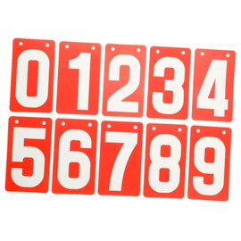 BESPORTBLE 10pcs Portable Scoreboard Score Keeper for Sports Card Games Number Cards for Billiards Tennis Competition Durable Score Recording