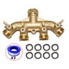 HQMPC 4 Way Hose Splitter 3/4" GHT Garden Hose Splitter
