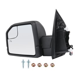 JDMSPEED Driver Side View Mirror Power Heated LED Signal Textured Black Left LH Compatible with 2015-2020 Ford F150 FL3Z-17683-CC FL3Z-17683-CA (Driver Side View)