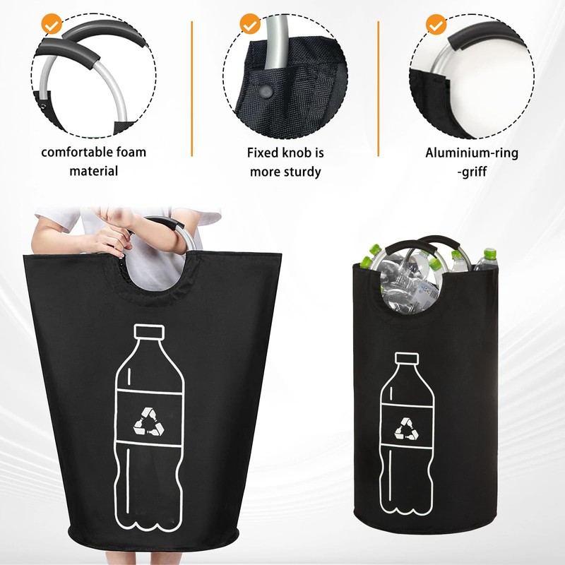 Baieye 115L Deposit Bottles Collection Container, Foldable Deposit Bottles Container,