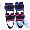 SUPVOX 4pcs Ankle Straps for Cable Machines Padded D Ring