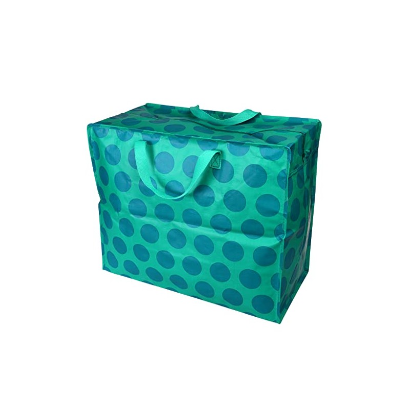 Blue On Turquoise Spotlight Jumbo Storage Bag
