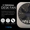 O2COOL Treva 5 Inch Battery Powered Fan Portable Desk Fan