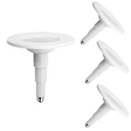 Jolux 4-Pack 5/6 Inch Retrofit Led Can Lights Adjustable Retrofit Downlight,Recessed Light Flat Trim,8.5W=40W, 650 Lumens 5000K Daylight, Dimmable,ETL Damp Rated, E26 Screw Base,Easy Install.…