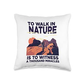 Nature miracle therapy travel relax summer adventure explore Throw Pillow