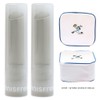Innisfree Dewy Treatment Lip Balm 2pcs + Play Green Cosmetic Pouch (Blue) / 이니스프리 듀이 트리트먼트 립밤 2개+플레이그린 화장품 파우치 (블루)