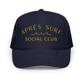 "Après Surf Social Club" Foam Trucker Hat - Color: White