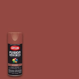 Krylon Fusion All-In-One Adhesive Spray Paint for Indoor/Outdoor Use, 12 oz, Brick