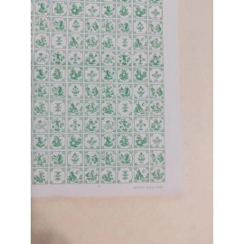 Hermes Dollhouse Wallpaper Green Dutch Tile Design With Border