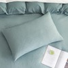 Lanqinglv Bed Linen 135 x 200 cm Cornflower Blue Waffle