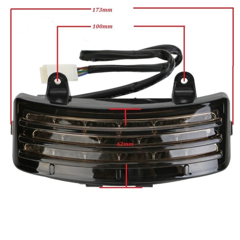Eagle Lights Road Glide Street Glide Smoked Tri-Bar LED Tail