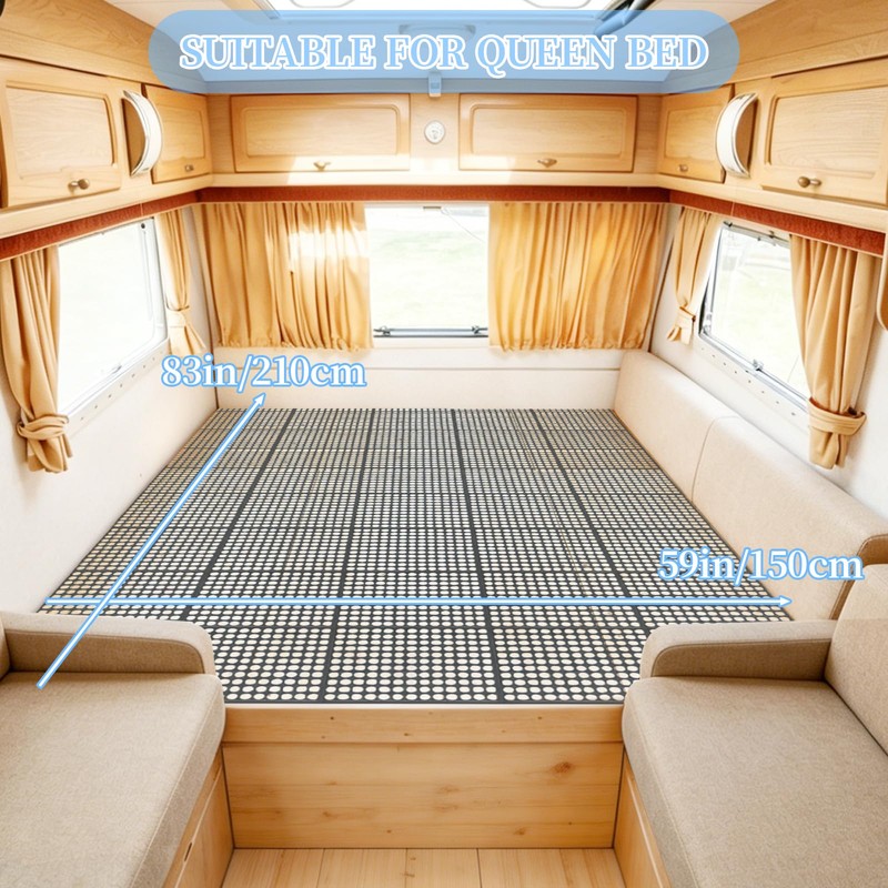 83”x59” Plastic Mattress Underlay Pad for RV Boat Camper