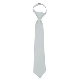 ZIP-ADF-12 - Mens Solid Color Zipper Necktie