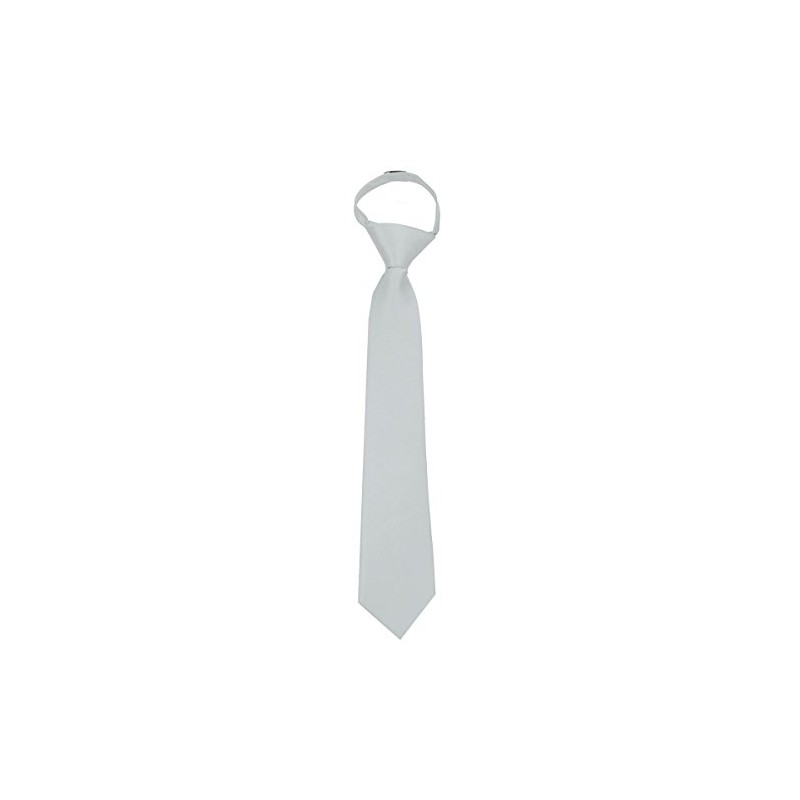 ZIP-ADF-12 - Mens Solid Color Zipper Necktie