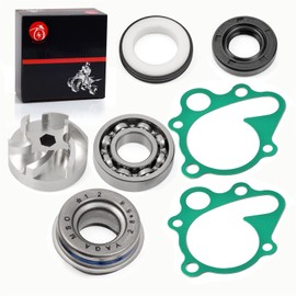 Water Pump Seal Impeller Gasket Rebuild Kit Compatible with Honda TRX250R Fourtrax 250 2X4 1986 1987 1988 1989 ATC250R ATC 250R 1985 1986 19215-KA3-710 19217-657-023