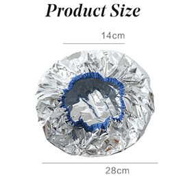 4 Pieces Aluminum Foil Heat Cap for Deep Conditioning, Reusable Deep Conditioning Hair Cap Heated Shower Cap for Hot Oil Hair Treatment Processing Caps for Hair Dye Cap Tin Foil Hat for Home Salon Use