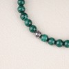 GAVU Crystal Bead Bracelet with Fleur De Lis, Malachite, malachite