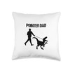 German Shorthaired Pointer dad Dinosaur Throw Pillow