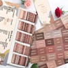 Gold Foil Earthy Brown Bible Tabs for Women/Men/Kids, 100 Laminated