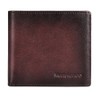 Marlekarida men's RFID shielded leather ultra-thin double fold flip wallet