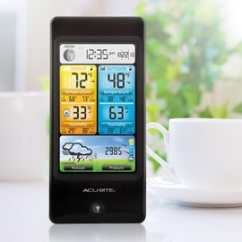 AcuRite 02016 Color Weather Station with Forecast/Temperature/Humidity, Black
