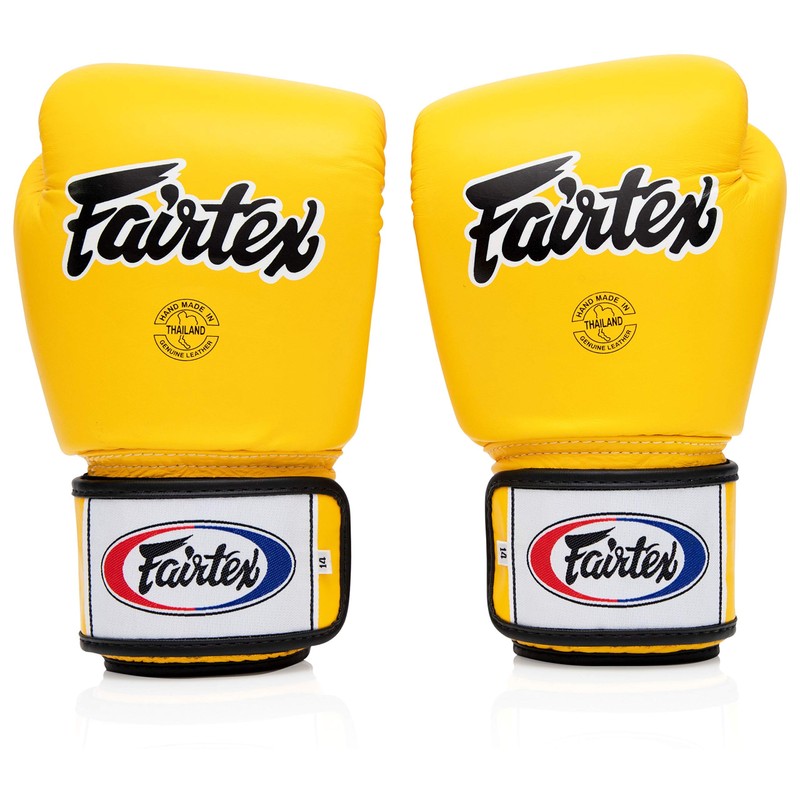 Fairtex - Guantes de Entrenamiento Estilo Muay Thai (Negro sólido,