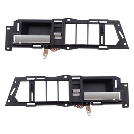Brock Replacement Pair Set Front Inside Door Handles Black Base w/Chrome Levers Compatible with 1988-1994 C/K Old Body Style Pickup 22086873 22086874