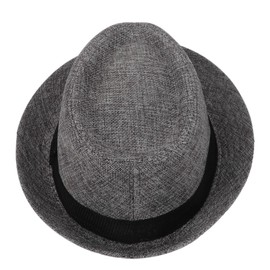 LYING Straw Hat Bowler Hat, Men's, Spring and Summer, UV Protection, Grandpa Hat, Wide Brim, Large Size, Medium Folding Hat, Gentleman Hat, Men's, Elderly, Gift, Sun Hat, Farming, Climbing, Cool,