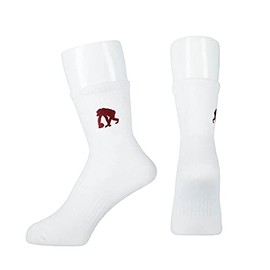 Ego Monkey One Point Socks (EZAC-8801) (Burgundy, 25-27), red (burgundy)