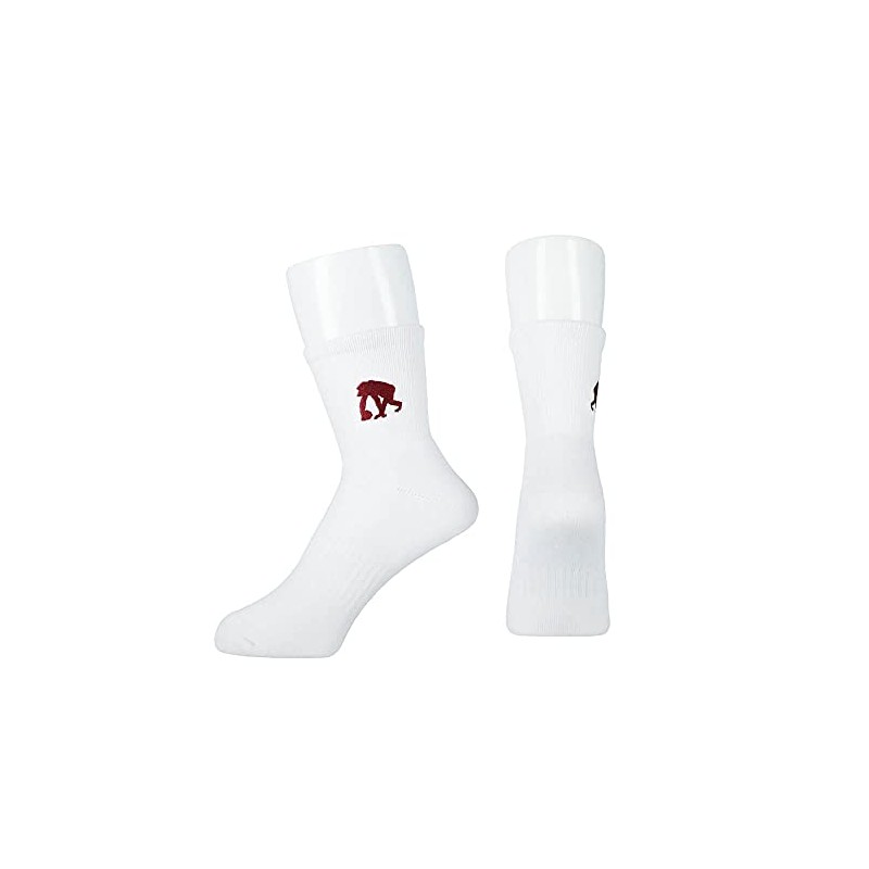 Ego Monkey One Point Socks (EZAC-8801) (Burgundy, 25-27), red (burgundy)