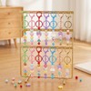 Exclaith 42 Pcs Beadable Keychains Bulk Kit Blank Beaded Metal