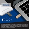 TCELL High Speed Dual Flash Drive with Zinc Alloy Design,Starry