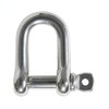 MarineNow 316 Stainless Steel D-Shackle Marine Grade Choose Size and Pack Quantity (04 mm (5/32"), 01-Pack)