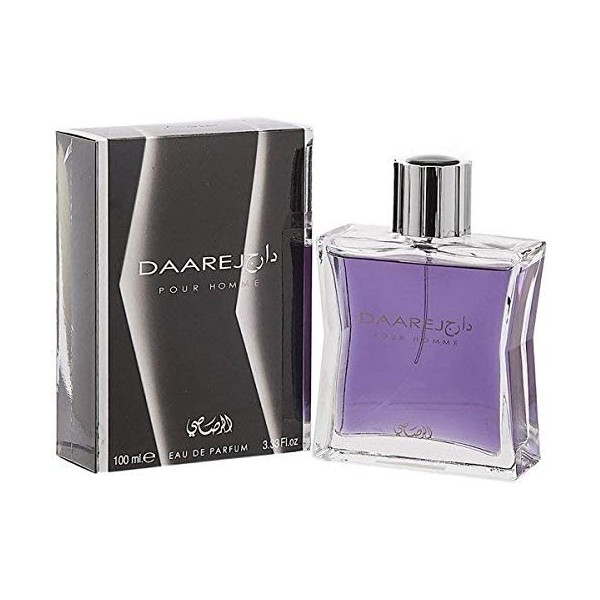RASASI Daarej for Men EDP - Eau De Parfum 100ML (3.4 oz) | Oriental Fragrance for Him | Enchanting Patchouli, Sandalwood with Subtle Essence of Vanilla and Rose | Elegant Bottle Perfumes