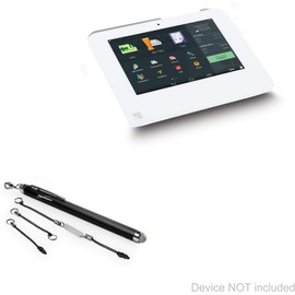 BoxWave Stylus Pen Compatible with Clover Mini - EverTouch Capacitive Stylus, Fiber Tip Capacitive Stylus Pen for Clover Mini - Jet Black