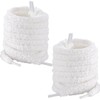 Apoukmty 2 Pairs Flat Fuzzy Shoe Laces, Soft Hairy Plush