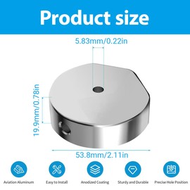 EIHI 1 Individuell Stativ-Adapter Für Star-Link Mini, 1/4-Zoll-20-Gewinde Für Mini-Starlink-Halterung, Kompatibel Mit Standard-1/4-Zoll-Stativen, Zubehör Für Starlink Mini（Silber,A）