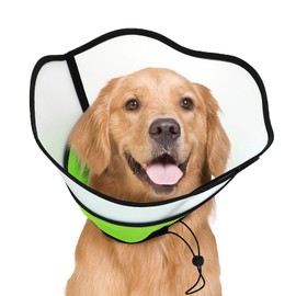 Soft Dog Cone,Soft Cone for Dogs,Adjustable Breathable Dog Cone Collar After Surgery,Soft Dog Cones for Large Medium Small Dog,Protect Pets from Licking Wounds,Soft and Comfortable,Reduce Anxiety(S)