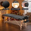 CHRUN Massage Table Portable Wooden Lash Bed 24" Wide Massage