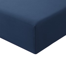 RUIKASI Fitted Sheet 160 x 200 cm Blue Bed Sheet - Fitted Sheet 160 x 200 cm Duvet Cover, Microfibre Bed Sheet Cover 160 x 200 cm Navy 30 cm Deep Pocket Bed Fitted Sheet